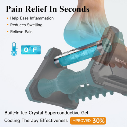 Foot Rocker Stretcher with Textured Grip Surface and Arch Massage Ridges
