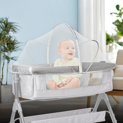 Foldable Mosquito Net for Cribs and Bassinets with Pop Up Mesh Design