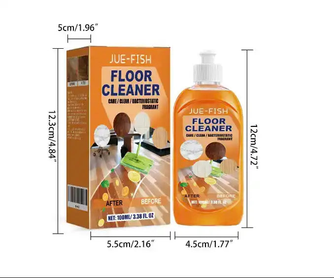Lemon Floor Cleaner Concentrate with Plant-Based Surfactants for Multi-Surface Use, 3.38 oz