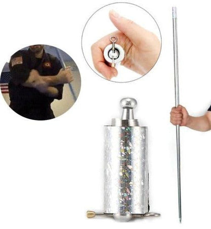 Collapsible Training Staff with Balanced Weight Distribution for Indoor Practice