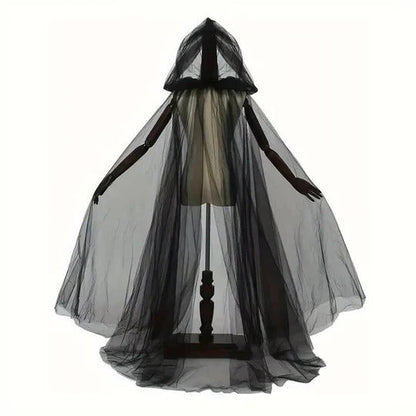 Hooded Costume Cape for Adults with Adjustable Length and Full Body Coverage