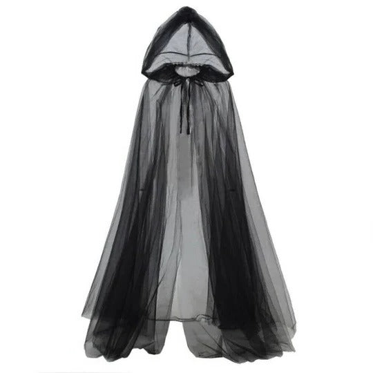 Hooded Costume Cape for Adults with Adjustable Length and Full Body Coverage