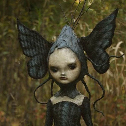 Witch Character Sculpture for Indoor Tabletop Display and Seasonal Decor