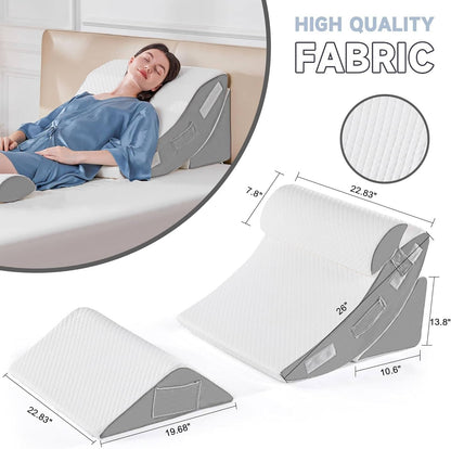 4Pcs Orthopedic Bed Wedge Pillow Set