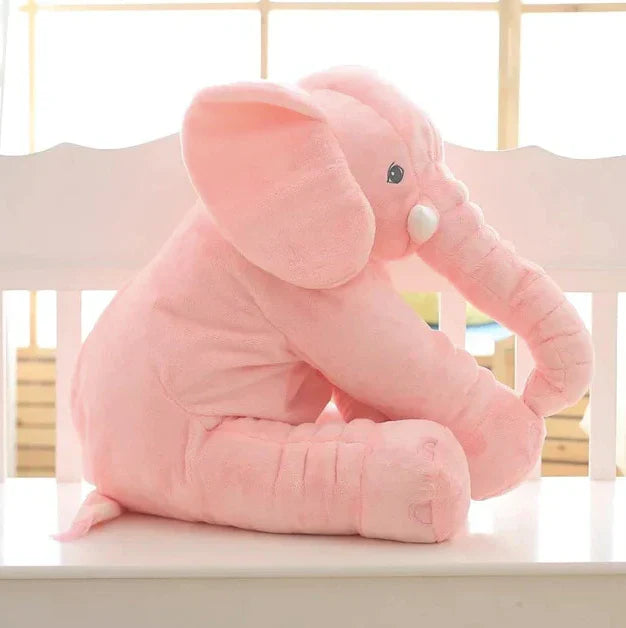 Plush Elephant Pillow with Huggable Shape for Babies and Toddlers