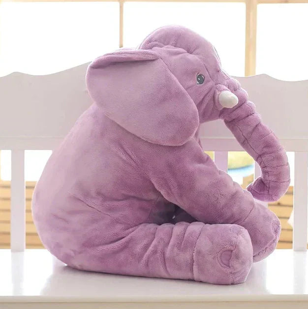 Plush Elephant Pillow with Huggable Shape for Babies and Toddlers