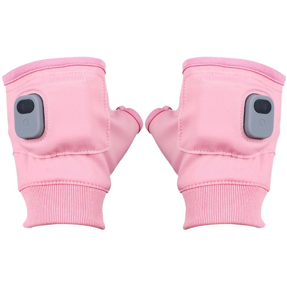 Rechargeable Heated Gloves – 360° Warmth for Ultimate Comfort Windproof, Fingerless & Perfect for Winter Hiking, Cycling & Outdoor Adventures