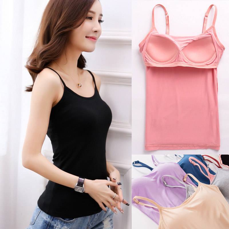 Tank Top With Built In Bra